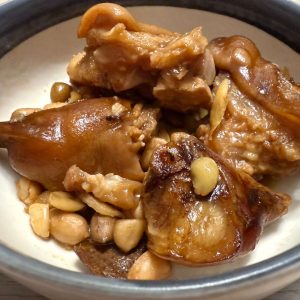 Braised Pork Trotter with Peanut in Fermented Red Bean Curd